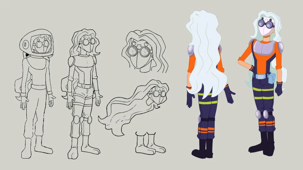 AFAD-R 2D Animation Character Design by Motion and Potion Animation Studio